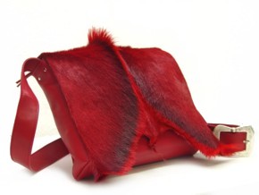 Tasche aus Springbockfell Modell Postbag